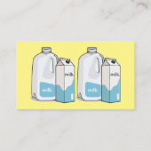 Carte De Visite Illustration du lait (Dos)