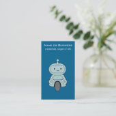 Carte De Visite Illustration du robot mignon (Debout devant)
