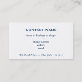 Carte De Visite Illustration du robot mignon (Dos)