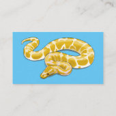 Carte De Visite Illustration du serpent python birman (Dos)