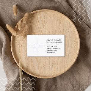 Carte De Visite Illustration du symbole Zia Sun Native Indigenous 