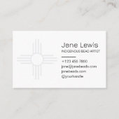 Carte De Visite Illustration du symbole Zia Sun Native Indigenous (Devant)