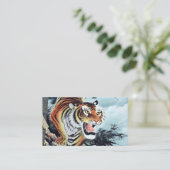 Carte De Visite Illustration du tigre a) (Debout devant)