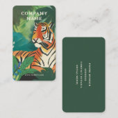 Carte De Visite Illustration du tigre de la jungle (Devant / Derrière)