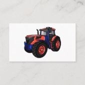 Carte De Visite Illustration du tracteur (Dos)