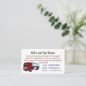 Carte De Visite Illustration du transport de carburant par camion- (Debout devant)