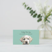 Carte De Visite Illustration du visage de chien Animaux de compagn (Debout devant)