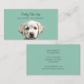 Carte De Visite Illustration du visage de chien Animaux de compagn (Devant / Derrière)