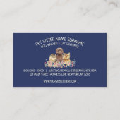 Carte De Visite Illustration d'un animal de compagnie d'un Arrière (Dos)