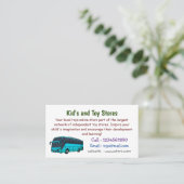 Carte De Visite Illustration d'un autobus à passagers moderne (Debout devant)