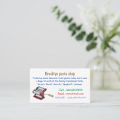 Carte De Visite Illustration d'un fabricant de pâtes alimentaires (Debout devant)