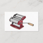 Carte De Visite Illustration d'un fabricant de pâtes alimentaires (Dos)