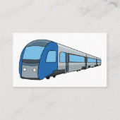 Carte De Visite Illustration d'un train électrique (Dos)