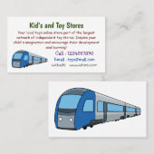 Carte De Visite Illustration d'un train électrique (Devant / Derrière)