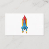 Carte De Visite Illustration d'un vaisseau de fusées (Dos)