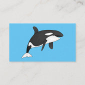 Carte De Visite Illustration d'une baleine tueuse (Dos)
