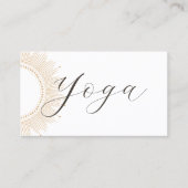 Carte De Visite Illustration d'une instructrice de yoga minimalist (Devant)