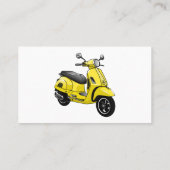 Carte De Visite Illustration d'une moto cyclable (Dos)