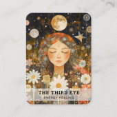 Carte De Visite Illustration femme énergie Heiler Reiki Spirituell (Devant)