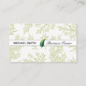 Carte De Visite Illustration feuille | Branches Juniper (Devant)