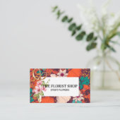 Carte De Visite Illustration Fleur | Ciseaux fleuristes (Debout devant)