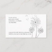 Carte De Visite Illustration florale (Dos)