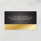 Carte De Visite Illustration Gold Truck | Camionnage (Dos)