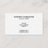 Carte De Visite Illustration graphique des renards orange mignons (Dos)