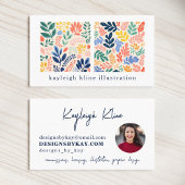 Carte De Visite Illustration graphique Profil d'artiste