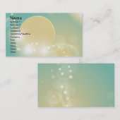 Carte De Visite Illustration lunaire magique d'art (Devant / Derrière)