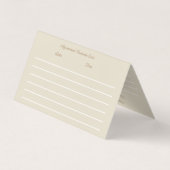 Carte De Visite Illustration main de tatouage de l'artiste ongle (Dos)