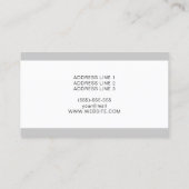 Carte De Visite Illustration moderne de style cheveux hommes Barbi (Dos)