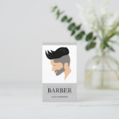 Carte De Visite Illustration moderne de style cheveux hommes Barbi (Debout devant)