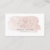 Carte De Visite Illustration moderne Massage Thérapiste voiture d' (Devant)