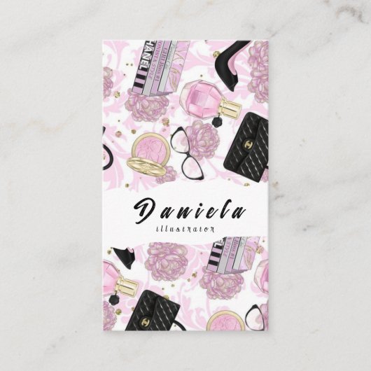 Carte De Visite Illustration numérique Illustrateur logo d'art (Devant)