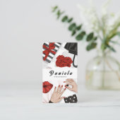 Carte De Visite Illustration numérique Illustrateur logo d'art (Debout devant)