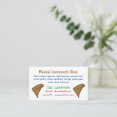 Carte De Visite Illustration Pan flûte / panpipes (Debout devant)