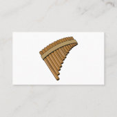 Carte De Visite Illustration Pan flûte / panpipes (Dos)