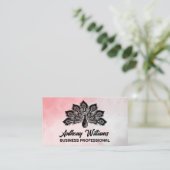 Carte De Visite Illustration Peacock | Aquarelle (Debout devant)