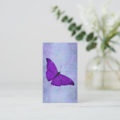 Carte De Visite Illustration pourpre foncée de papillon de 1800s (Debout devant)