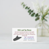 Carte De Visite Illustration sous-marine (Debout devant)