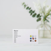 Carte De Visite Illustration vectorielle des balles de sport (Debout devant)