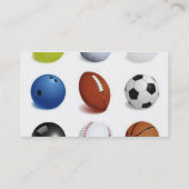 Carte De Visite Illustration vectorielle des balles de sport (Dos)
