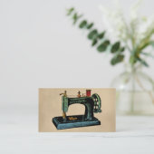 Carte De Visite Illustration Vintage de la machine à coudre (Debout devant)