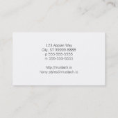 Carte De Visite Illustration vintage d'esprit humain (Dos)