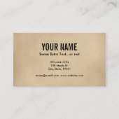 Carte De Visite Illustration Vintage Griffin (Dos)