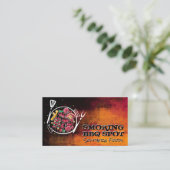 Carte De Visite Illustrations d'aliments barbecue | Restaurant (Debout devant)
