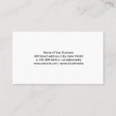 Carte De Visite Illustrations de boissons mixtes | Pastel Foil (Dos)