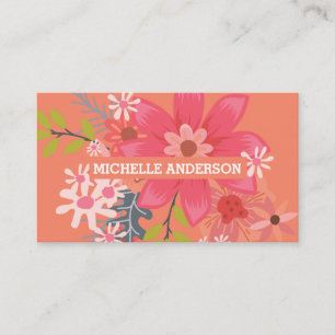 Carte De Visite Illustrations de fleurs