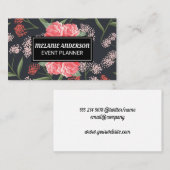 Carte De Visite Illustrations de fleurs naturelles (Devant / Derrière)